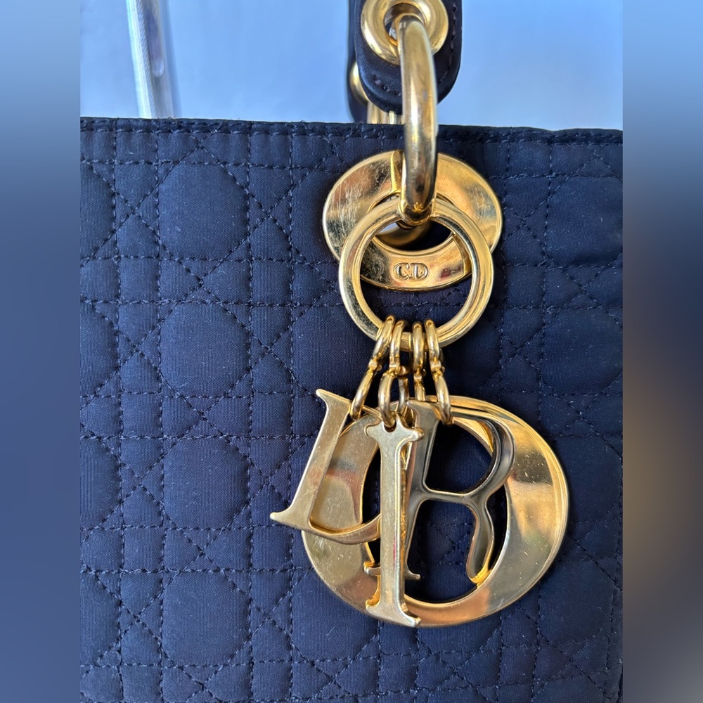 Lady Dior - Quilted Vintage Handbag with Gold Accents - Picture 3 of 14